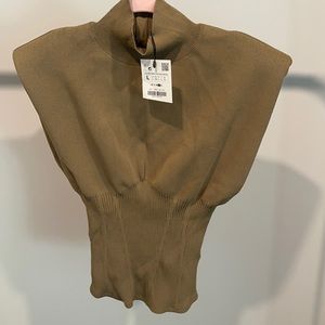 Zara Shoulder Padded Shirt